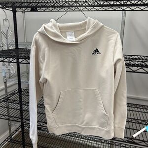 Adidas Beige Pullover Hoodie